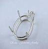 DEEP OVAL WIRE BASKET 4 PRONG PENDANT - SERIES 001-450