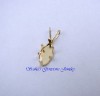 10 X 5 MARQUISE 14 KT YELLOW GOLD SNAPTITE PENDANT