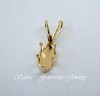 8 X4 MARQUISE 14 KT YELLOW GOLD SNAPTITE PENDANT