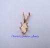 8 X 4 MARQUISE 14 KT 1/20 GOLD FILLED SNAPTITE PENDANT