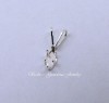 6 X 3 MARQUISE STERLING SILVER SNAPTITE PENDANT