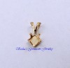5 MM SQUARE 14 KT 1/20 GOLD FILLED SNAPTITE PENDANT