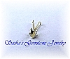 4 MM SQUARE STERLING SILVER SNAPTITE PENDANT