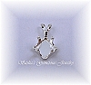 7 MM SQUARE STERLING SILVER SNAPTITE PENDANT