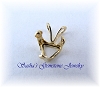 7 MM TRILLION 14 KT YELLOW GOLD SNAPTITE PENDANT