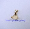8 MM TRILLION 14 KT YELLOW GOLD SNAPTITE PENDANT