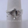 TRILLION STERLING SILVER W/(2) 3 MM ROUND ACCENTS - SERIES 005-477